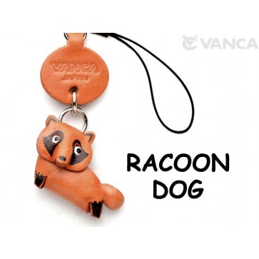 Raccoon dog Japanese Leather Cellularphone Charm Animal