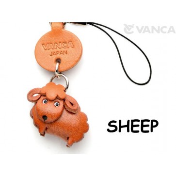 Sheep Japanese Leather Cellularphone Charm Animal