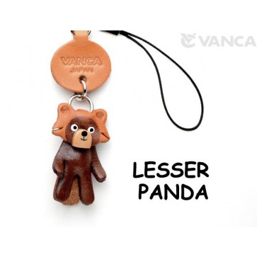 Lesser panda Japanese Leather Cellularphone Charm Animal