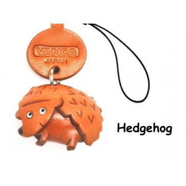 Hedgehog Japanese Leather Cellularphone Charm Animal