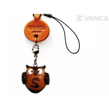 Owl S Leather Cellularphone Charm Alphabet