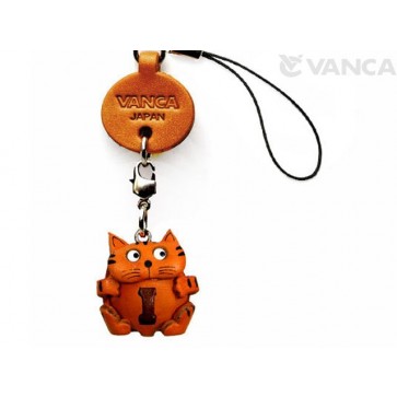 Cat I Leather Cellularphone Charm Alphabet