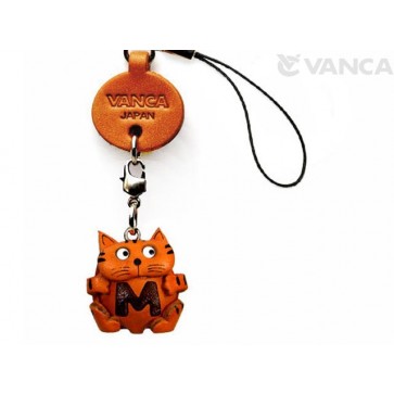 Cat M Leather Cellularphone Charm Alphabet