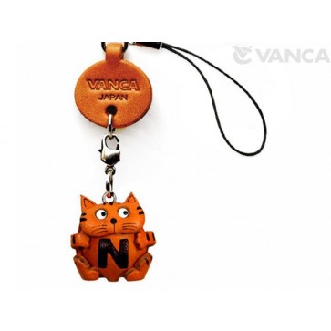 Cat N Leather Cellularphone Charm Alphabet