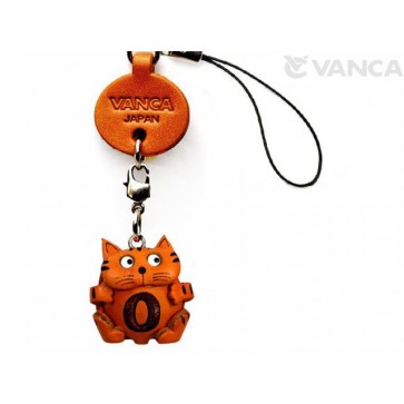 Cat O Leather Cellularphone Charm Alphabet