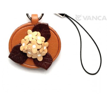 Hydrangea Leather Flower Cellularphone Charm