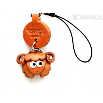 Sheep Japanese Leather Cellularphone Charm Zodiac Mascot