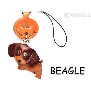 Beagle Leather Cellularphone Charm