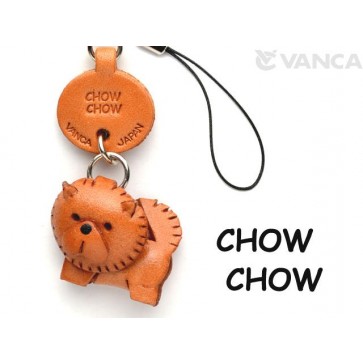 Chow Chow Leather Cellularphone Charm