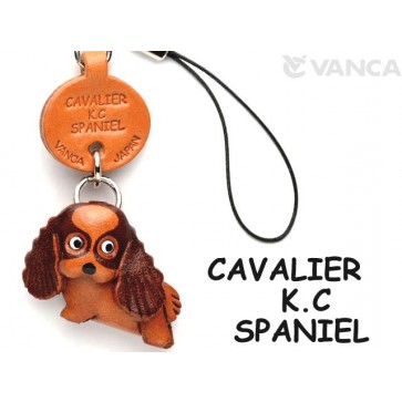 Cavalier K.C.Spaniel Leather Cellularphone Charm