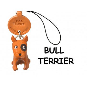 Bull Terrier Leather Dog Cellularphone Charm