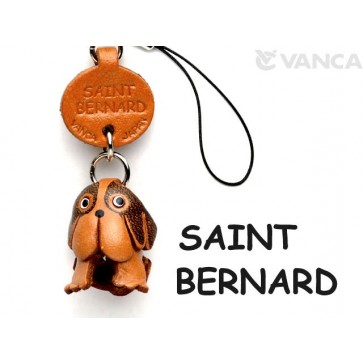 St.Bernard Leather Cellularphone Charm #46762