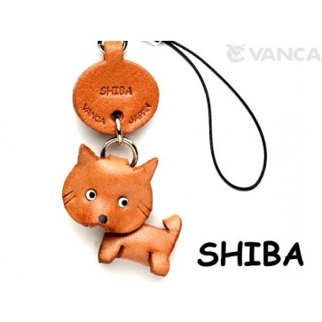 Shiba Dog Leather Cellularphone Charm #46758