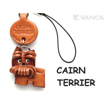 Cairn Terrier Leather Cellularphone Charm