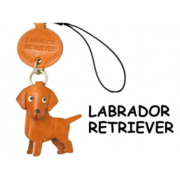 Labrador Retriever Leather Cellularphone Charm