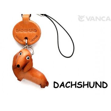 Dachshund Leather Cellularphone Charm