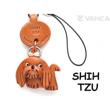 Shih Tzu Leather Cellularphone Charm #46760