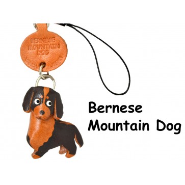 Bernese Mountain Dog Leather Cellularphone Charm