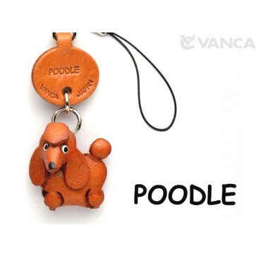 Poodle Leather Cellularphone Charm
