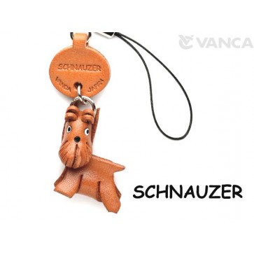 Schnauzer Leather Cellularphone Charm #46754