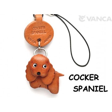 Cocker Spaniel Leather Cellularphone Charm