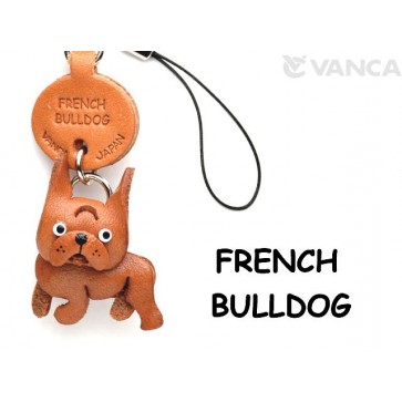 French Bulldog Leather Cellularphone Charm