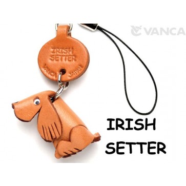 Irish Setter Leather Cellularphone Charm