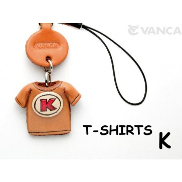 K(Red) Japanese Leather Cellularphone Charm T-shirt 