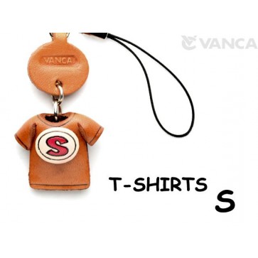 S(Red) Japanese Leather Cellularphone Charm T-shirt 