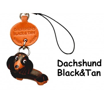 Dachshund Long B&T Leather Cellularphone Charm #46771