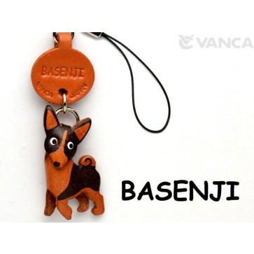 Basenji Leather Cellularphone Charm #46769