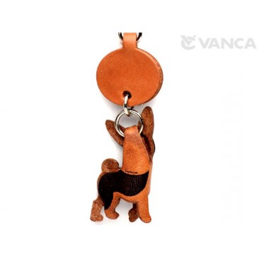 VANCA CRAFT Basenji Leather Dog Keychain - Handmade In Japan, Genuine Leather, Collectible Keyring - View #5