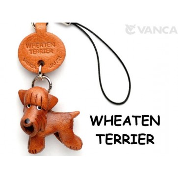 Wheaten Terrier Leather Dog Cellularphone Charm #46787
