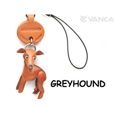 Greyhound Leather Dog Cellularphone Charm #46781