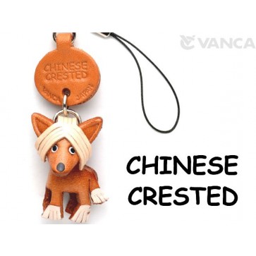 Chinese Crested Leather Cellularphone Charm #46780