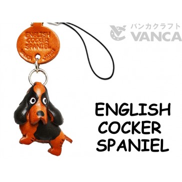 English Cocker Spaniel Leather Cellularphone Charm #46795