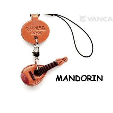 Mandolin Leather Cellularphone Charm