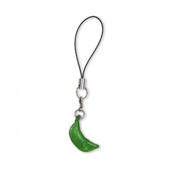 Snow Pea Leather Cellularphone Charm Vegetables