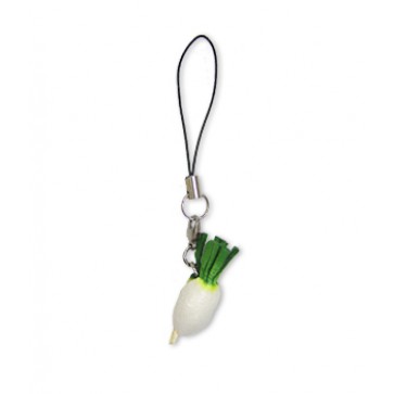 Daikon Radish Leather Cellularphone Charm Vegetables