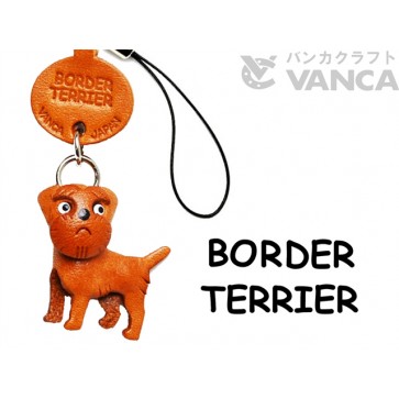 Border Terrier Leather Cellularphone Charm #46793