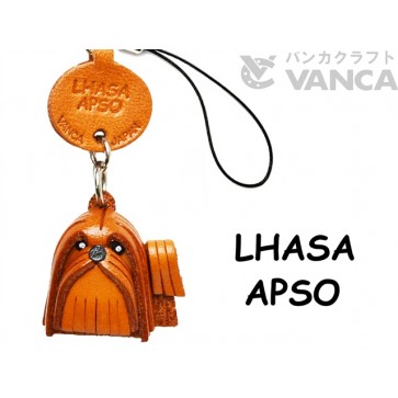 Lhasa Apso Leather Cellularphone Charm #46796