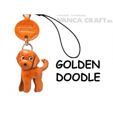 Goldendoodle Japanese Leather Cellularphone Charm #46798