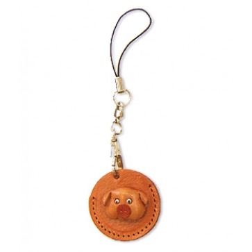 Pig Japanese Leather Cellularphone Charm Coin cases #46444