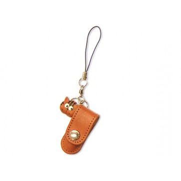 Cat Japanese Leather Cellularphone Charm Pencil case