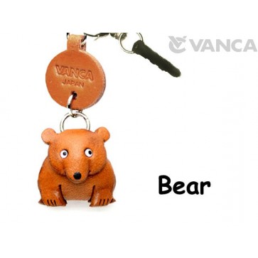 Bear Leather Animal Earphone Jack Accessory