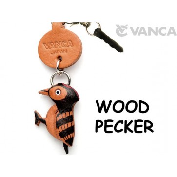 Woodpecker Leather Bird/Animal Earphone Jack Accessory