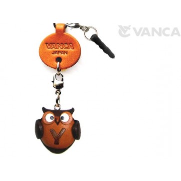 Alphabet Owl Y Leather Animal Earphone Jack Accessory