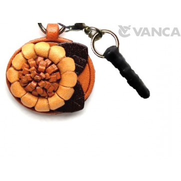 Sunflower Leather Flower Earphone Jack Accessory