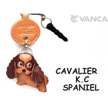 Cavalier K.C Spaniel Leather Dog Earphone Jack Accessory