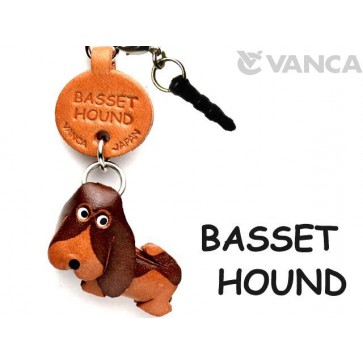 Basset Hound Leather Dog Earphone Jack Accessory